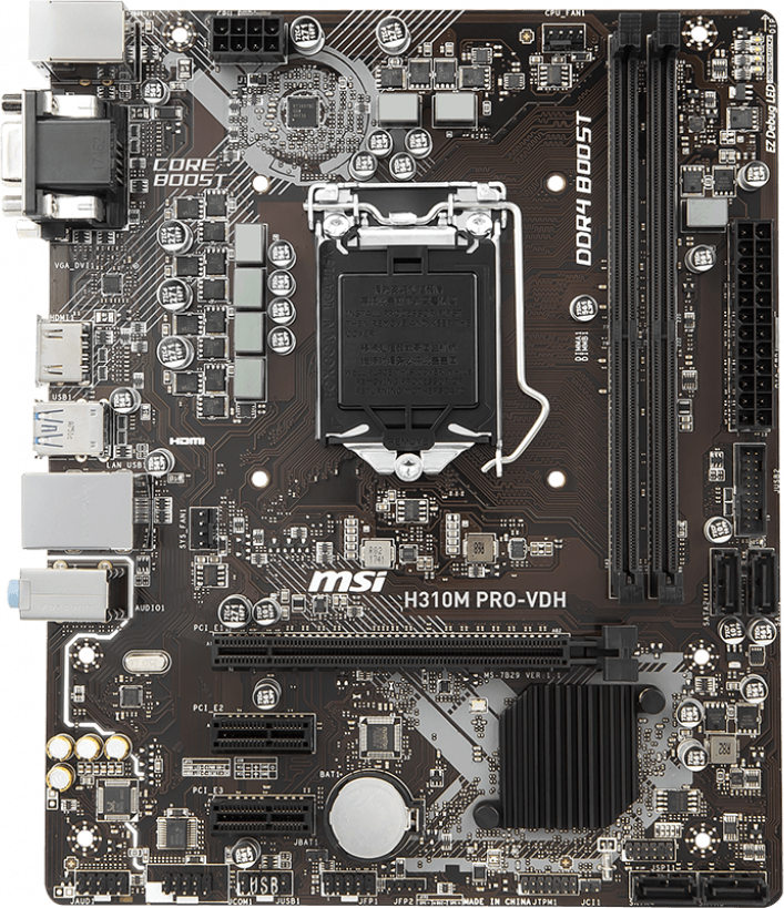 MSI H310M Pro-VDH - Motherboard Specifications On MotherboardDB